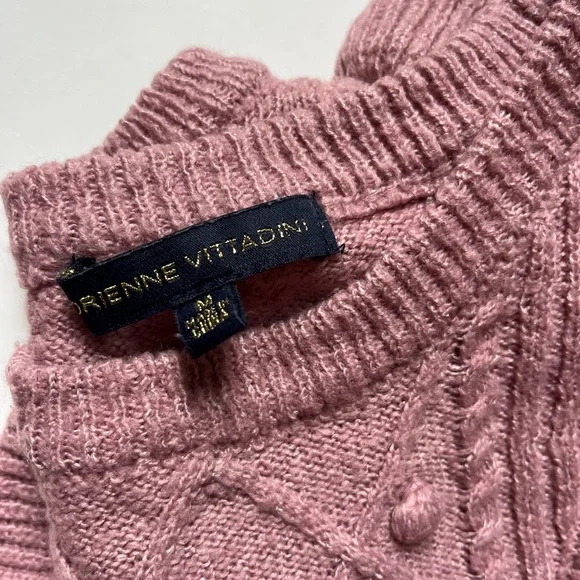 Adrienne Vittadini Pink Ruffled Sweater - Picture 5 of 5